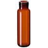 Cole-Parmer Headspace Vial, Amber Glass, 18 mm, Precision Thread Screw Neck, Round Bottom, 20 mL; 1000/pk