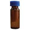 Cole-Parmer LCGC Screw Top Vials, Amber Glass, 9 mm Short Thread, 2 mL, Pre-Slit PTFE/Silicone Septum; 100/pk