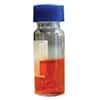 Cole-Parmer LCGC Screw Top Vials, Glass, 9 mm Short Thread, 2 mL, with Label Area, PTFE/Silicone Septum; 100/pk