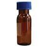 Cole-Parmer Vial and Cap Kit, 0.3 mL, Screw Top Amber Glass Vials, Pre-Slit PTFE/Silicone Septa, Mass Spec Quality; 100/pk