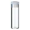Cole-Parmer Shell Vial, 15 mm, Glass, Flat Bottom, 4 mL, with PE Plug; 1000/pk