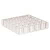 Cole-Parmer Vial Rack, Acrylic; holds 25 vials up to 24mm Diameter