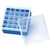 Cole-Parmer Polypropylene Storage Box, Blue, 25 x 5-, 10-, or 20-mL Headspace Vials; Each
