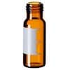 Cole-Parmer Vial, 2 mL, Amber Glass with Label, Silanized, 9 mm Short Thread; 1000/pk