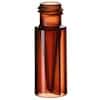 Cole-Parmer Vial, 0.3 mL, Amber Polypropylene with Fused Insert, 9 mm Short Thread; 1000/pk