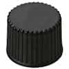 Cole-Parmer Screw Cap, Polypropylene, Black, 8 mm, Closed, No Septa; 1000/pk