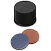 Cole-Parmer Screw Cap, Polypropylene, Black, 13 mm, Closed, Red Butyl/Grey PTFE; 1000/pk