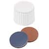 Cole-Parmer Screw Cap, Polypropylene, White, 20 mm, Closed, Red Butyl/Grey PTFE Septa; 1000/pk