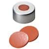 Cole-Parmer Silver Aluminum Crimp Cap, 11 mm Dia., Rubber/PTFE Septum; 1000/PK