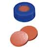 Cole-Parmer Snap Cap, Soft Polyethylene, Blue, 11 mm, Rubber/TEF Septa; 1000/pk