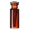 Cole-Parmer Snap/Crimp Vial, Amber Polypropylene, 0.3 mL, 11 mm, Fused Insert; 1000/pk