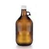 Cole-Parmer Pre-Cleaned EPA Narrow-Mouth Jug, Amber Glass, 2500mL (84.5 oz); 6/CS