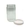 Cole-Parmer Pre-Cleaned EPA Sample Jar, Clear Glass, 1000mL (34 oz); 12/CS
