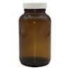 Cole-Parmer Pre-Cleaned EPA Wide-Mouth Bottle, Amber Glass, 250mL (8.5 oz); 12/CS