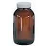 Cole-Parmer Precleaned EPA Amber Glass Wide-Mouth Bottle, 500 mL, 12/cs