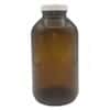 Cole-Parmer Pre-Cleaned EPA Wide-Mouth Bottle, Amber Glass, 1000mL (34 oz); 12/CS