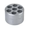 Cole-Parmer SamplePrep 8019 Multi Vial Adapter, Holds 5 mL Plastic Vials, Aluminum