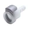 CPC (Colder) APC Quick-Disconnect Fitting, Hose Barb Body, Acetal, Non-Valved, 1/4" ID; 250/PK