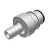 CPC (Colder) HFC35 Quick-Disconnect Fitting, Hose Barb Insert, Polysulfone, Non-Valved, 3/8" ID; 1/Each