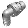 CPC (Colder) HFC12 Quick-Disconnect Fitting, Hose Barb Insert, Elbow, Polypropylene, Non-Valved, 1/2" ID; 1/Each