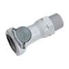 CPC (Colder) HFCD12 Quick-Disconnect Fitting, Threaded Body, Polypropylene, Valved, 1/2" NPT(M); 1/Each