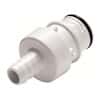 CPC (Colder) HFCD35 Quick-Disconnect Fitting, Hose Barb Insert, Polysulfone, Valved, 3/8" ID; 1/Each