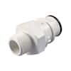 CPC (Colder) HFCD35 Quick-Disconnect Fitting, Threaded Insert, Polysulfone, Valved, 3/8" NPT(M); 1/Each