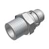 CPC (Colder) HFCD12 Quick-Disconnect Fitting, Threaded Insert, Polypropylene, Valved, 1/2" NPT(M); 1/Each