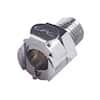CPC (Colder) LC Quick-Disconnect Fitting, Threaded Body, Chrome-Plated Brass, Non-Valved, 1/4" NPT(M); 1/Each