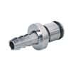 CPC (Colder) LC Quick-Disconnect Fittings, Hose Barb Insert, Chrome-Plated Brass, Non-Valved, 1/4" ID; 1/Each