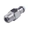 CPC (Colder) LC Quick-Disconnect Fitting, Threaded Insert, Chrome-Plated Brass, Non-Valved, 1/4" NPT(M); 1/Each