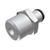 CPC (Colder) LC Quick-Disconnect Fitting, Threaded Insert, Chrome-Plated Brass, Non-Valved, 3/8" NPT(M); 1/Each