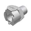 CPC (Colder) LCD Quick-Disconnect Fitting, Threaded Body, Chrome-Plated Brass, Valved, 1/4" NPT(M)
