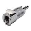 CPC (Colder) MC Quick-Disconnect Fitting, Hose Barb Body, Chrome-Plated Brass, Non-Valved, 1/8" ID; 1/Each
