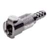 CPC (Colder) MC Quick-Disconnect Fitting, Hose Barb Body, Chrome-Plated Brass, Non-Valved, 1/4" ID; 1/Each