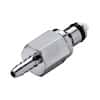 CPC (Colder) MCD Quick-Disconnect Fitting, Hose Barb Insert, Chrome-Plated Brass, Valved, 1/8" ID