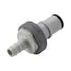 CPC (Colder) NS4 Quick-Disconnect Fittings, Hose Barb Insert, Polypropylene, Valved, 3/8" ID