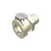CPC (Colder) PLCD12 Quick-Disconnect Fittings,  Threaded Insert, Polypropylene, Valved, 1/4" NPT(M); 1/Each