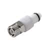 CPC (Colder) PLCD Quick-Disconnect Fitting, PTF Insert, Acetal, Valved, 3/8" OD