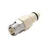 CPC (Colder) PLCD12 Quick-Disconnect Fitting, PTF Insert, Polypropylene, Valved, 3/8" OD