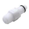 CPC (Colder) PLCD Quick-Disconnect Fittings, Hose Barb Insert, Acetal, Valved, 1/4" ID