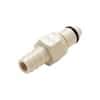 CPC (Colder) PLCD12 Quick-Disconnect Fittings, Hose Barb Insert, Polypropylene, Valved, 3/8" ID