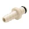 CPC (Colder) PMC12 Quick-Disconnect Fitting, Hose Barb Insert, Polypropylene, Non-Valved, 1/4" ID; 1/Each