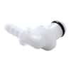 CPC (Colder) PMC Quick-Disconnect Fitting, Hose Barb Insert, Elbow, Acetal, Non-Valved, 1/8" ID; 1/Each