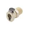 CPC (Colder) PMCD12 Quick-Disconnect Fitting, Threaded Body, Polypropylene, Valved, 1/4" NPT(M)
