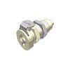 CPC (Colder) PMCD12 Quick-Disconnect Fitting, Hose Barb Body, Panel Mount, Polypropylene, Valved, 1/16" ID