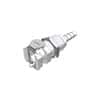 CPC (Colder) PMCD Quick-Disconnect Fitting, Hose Barb Body, Panel Mount, Acetal, Valved, 3/16" ID