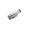 CPC (Colder) PMCD Quick-Disconnect Fittings, PTF Insert, Valved, Acetal, 1/4" OD