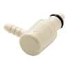 CPC (Colder) PMCD12 Quick-Disconnect Fitting, Hose Barb Insert, Elbow, Polypropylene, Valved, 1/8" ID