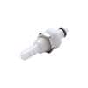 CPC (Colder) PMCD Quick-Disconnect Fittings, PTF Insert, Panel Mount, Valved, Polypropylene, 1/4" OD